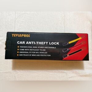 Tevlaphee Steering Wheel Lock Seat Belt Lock Universal Anti Theft Car Device Car